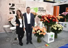 Pamela Salgado and Esteban Chiriboga of Ecoroses, this Ecuadorian rose grower is turning 25 this year.